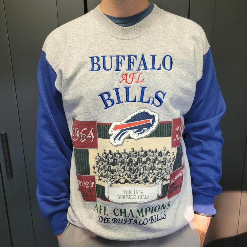 RARE Vintage 1990s Buffalo Bills AFL Champions 1964-1965 sweatshirt